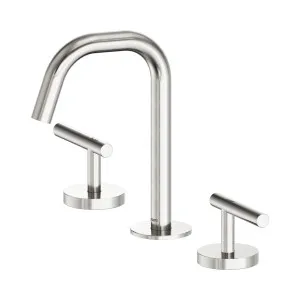 Mecca Lever Basin Set Edge Spout Brushed Nickel by NERO, a Bathroom Taps & Mixers for sale on Style Sourcebook