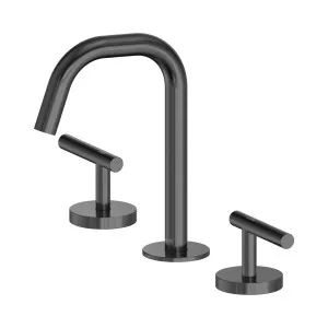 Mecca Lever Basin Set Edge Spout Gun Metal by NERO, a Bathroom Taps & Mixers for sale on Style Sourcebook