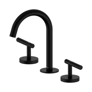 Mecca Lever Basin Set Arc Spout Matte Black by NERO, a Bathroom Taps & Mixers for sale on Style Sourcebook