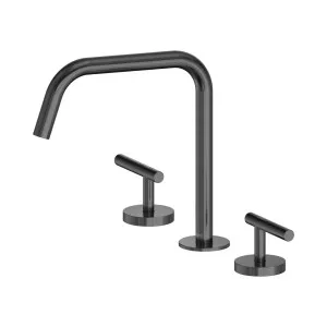 Mecca Lever Bath/Kitchen Set Edge Spout II Gun Metal by NERO, a Kitchen Taps & Mixers for sale on Style Sourcebook