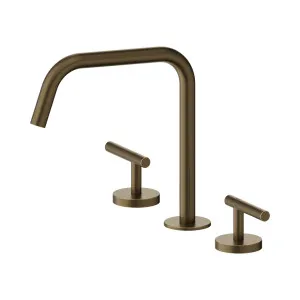 Mecca Lever Bath/Kitchen Set Edge Spout II Tumbled Antique Brass by NERO, a Kitchen Taps & Mixers for sale on Style Sourcebook
