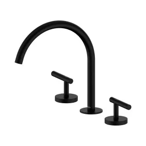 Mecca Lever Bath/Kitchen Set Arc Spout Matte Black by NERO, a Kitchen Taps & Mixers for sale on Style Sourcebook