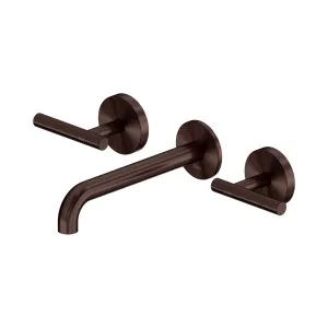 Mecca Lever Wall Basin/Bath Set 185mm Spout Rome Bronze by NERO, a Bathroom Taps & Mixers for sale on Style Sourcebook