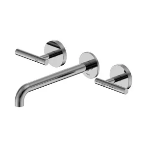 Mecca Lever Wall Basin/Bath Set 220mm Spout Chrome by NERO, a Bathroom Taps & Mixers for sale on Style Sourcebook