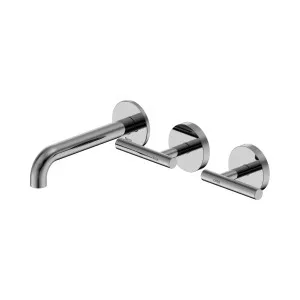 Mecca Lever Wall Basin/Bath Set 160mm Offset Spout Chrome by NERO, a Bathroom Taps & Mixers for sale on Style Sourcebook