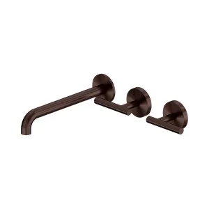 Mecca Lever Wall Basin/Bath Set 220mm Offset Spout Rome Bronze by NERO, a Bathroom Taps & Mixers for sale on Style Sourcebook