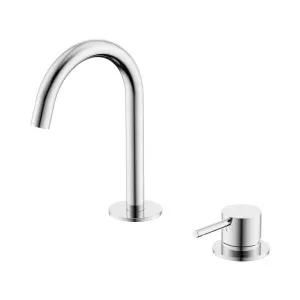 Mecca Hob Basin Mixer Set Arc Spout Chrome by NERO, a Bathroom Taps & Mixers for sale on Style Sourcebook