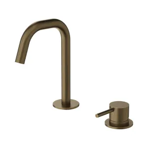 Mecca Hob Basin Mixer Set Edge Spout Tumbled Antique Brass by NERO, a Bathroom Taps & Mixers for sale on Style Sourcebook