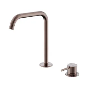 Mecca Hob Bath/Kitchen Mixer Set Edge Spout Brushed Bronze by NERO, a Kitchen Taps & Mixers for sale on Style Sourcebook