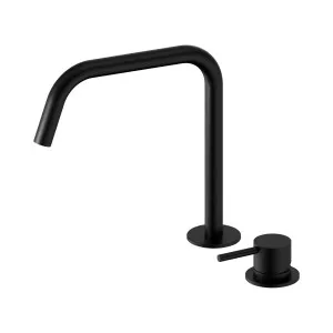 Mecca Hob Bath/Kitchen Mixer Set Edge Spout II Matte Black by NERO, a Kitchen Taps & Mixers for sale on Style Sourcebook
