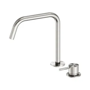 Mecca Hob Bath/Kitchen Mixer Set Edge Spout II Brushed Nickel by NERO, a Kitchen Taps & Mixers for sale on Style Sourcebook