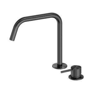 Mecca Hob Bath/Kitchen Mixer Set Edge Spout II Gun Metal by NERO, a Kitchen Taps & Mixers for sale on Style Sourcebook