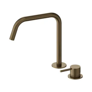 Mecca Hob Bath/Kitchen Mixer Set Edge Spout II Tumbled Antique Brass by NERO, a Kitchen Taps & Mixers for sale on Style Sourcebook
