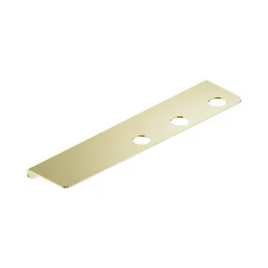 Mecca Triple Soap Bottle Holder With Shelf Brushed Gold by NERO, a Soap Dishes & Dispensers for sale on Style Sourcebook