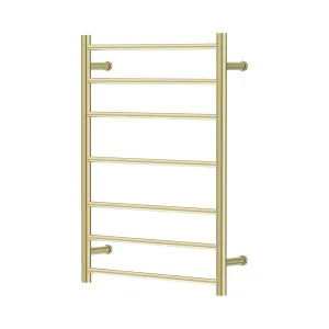 Mecca 12V 7 Bar Heated Towel Ladder Brushed Gold by NERO, a Towel Rails for sale on Style Sourcebook