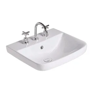Cygnet 500 Semi Inset Basin - 3 Taphole - Overflow by NERO, a Basins for sale on Style Sourcebook