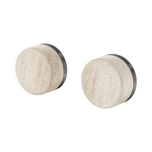 Serenity Wall Top Assemblies With Rome Travertine Handle Brushed Nickel by NERO, a Bathroom Taps & Mixers for sale on Style Sourcebook