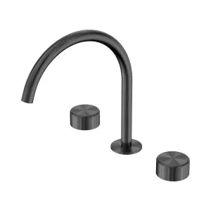 Serenity Bath/Kitchen Set Arc Spout With Metal Handle Gun Metal by NERO, a Kitchen Taps & Mixers for sale on Style Sourcebook