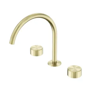 Serenity Bath/Kitchen Set Arc Spout With Metal Handle Brushed Gold by NERO, a Kitchen Taps & Mixers for sale on Style Sourcebook