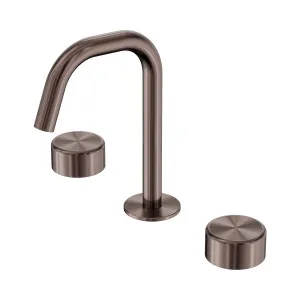 Serenity Basin Set Edge Spout With Metal Handle Brushed Bronze by NERO, a Bathroom Taps & Mixers for sale on Style Sourcebook