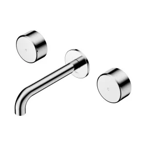 Serenity Wall Basin Set 160mm Spout With Rome Travertine Handle Brushed Gold by NERO, a Bathroom Taps & Mixers for sale on Style Sourcebook
