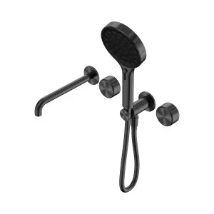 Serenity Progressive Shower System With Spout With Metal Handle And Serenity Hand Shower Gun Metal by NERO, a Shower Heads & Mixers for sale on Style Sourcebook