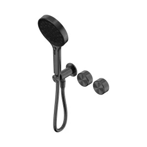 Serenity Progressive Shower System With Metal Handle And Serenity Hand Shower Gun Metal by NERO, a Shower Heads & Mixers for sale on Style Sourcebook