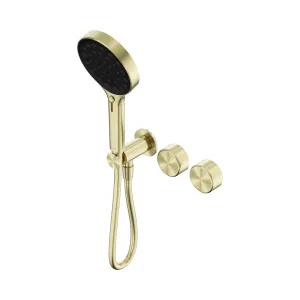 Serenity Progressive Shower System With Metal Handle And Serenity Hand Shower Brushed Gold by NERO, a Shower Heads & Mixers for sale on Style Sourcebook