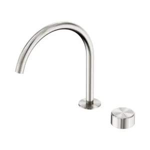 Serenity Progressive Bath/Kitchen Mixer Arc Spout With Metal Handle Brushed Nickel by NERO, a Kitchen Taps & Mixers for sale on Style Sourcebook
