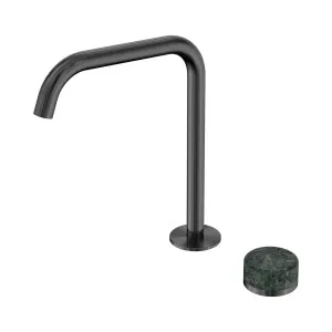 Serenity Progressive Bath/Kitchen Mixer Edge Spout With Verde Alpi Handle Gun Metal by NERO, a Kitchen Taps & Mixers for sale on Style Sourcebook