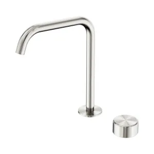 Serenity Progressive Bath/Kitchen Mixer Edge Spout With Metal Handle Brushed Nickel by NERO, a Kitchen Taps & Mixers for sale on Style Sourcebook