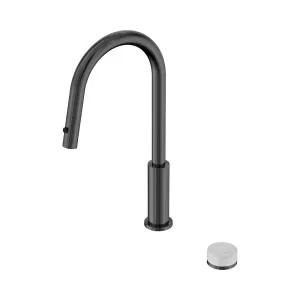Serenity Progressive Pull Out Kitchen Set With Carrara Handle Gun Metal by NERO, a Kitchen Taps & Mixers for sale on Style Sourcebook