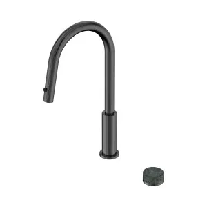Serenity Progressive Pull Out Kitchen Set With Verde Alpi Handle Gun Metal by NERO, a Kitchen Taps & Mixers for sale on Style Sourcebook
