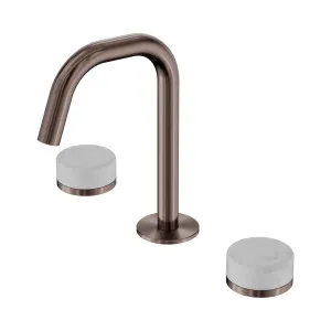 Serenity Basin Set Edge Spout With Carrara Handle Brushed Bronze by NERO, a Bathroom Taps & Mixers for sale on Style Sourcebook