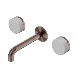 Serenity Wall Basin Set 160mm Spout With Carrara Handle Brushed Bronze by NERO, a Bathroom Taps & Mixers for sale on Style Sourcebook
