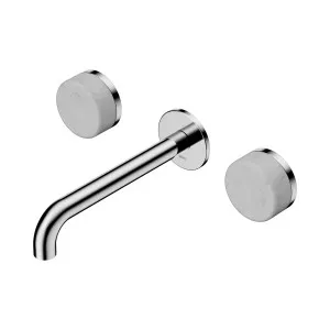 Serenity Wall Basin Set 160mm Spout With Metal Handle Chrome by NERO, a Bathroom Taps & Mixers for sale on Style Sourcebook