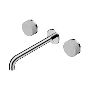 Serenity Wall Basin Set 185mm Spout With Metal Handle Rome Bronze by NERO, a Bathroom Taps & Mixers for sale on Style Sourcebook