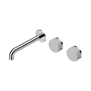 Serenity Wall Basin Set 160mm Offset Spout With Metal Handle Chrome by NERO, a Bathroom Taps & Mixers for sale on Style Sourcebook