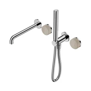 Serenity Progressive Shower System With Spout With Carrara Handle And Slim Shower Chrome by NERO, a Shower Heads & Mixers for sale on Style Sourcebook