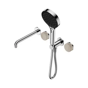 Serenity Progressive Shower System With Spout With Carrara Handle And Serenity Hand Shower Chrome by NERO, a Shower Heads & Mixers for sale on Style Sourcebook