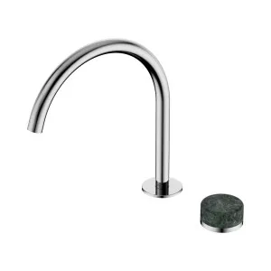 Serenity Progressive Basin Mixer Arc Spout With Marquina Black Handle Chrome by NERO, a Bathroom Taps & Mixers for sale on Style Sourcebook