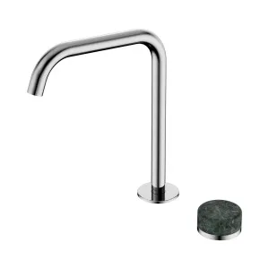 Serenity Progressive Basin Mixer Edge Spout With Marquina Black Handle Chrome by NERO, a Bathroom Taps & Mixers for sale on Style Sourcebook