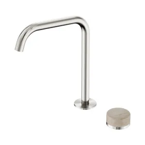 Serenity Progressive Bath/Kitchen Mixer Edge Spout With Rome Travertine Handle Chrome by NERO, a Kitchen Taps & Mixers for sale on Style Sourcebook