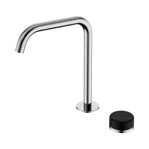 Serenity Progressive Bath/Kitchen Mixer Edge Spout With Arabescato Corchia Handle Chrome by NERO, a Kitchen Taps & Mixers for sale on Style Sourcebook