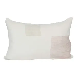 Pause Feather Fill Cushion 60x40cm in White / Soft Musk / Pistachio by OZ Design, a Cushions, Decorative Pillows for sale on Style Sourcebook