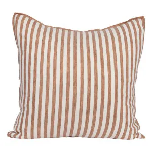 Drift Feather Fill Cushion 50x50cm in White / Nutmeg by OZ Design, a Cushions, Decorative Pillows for sale on Style Sourcebook