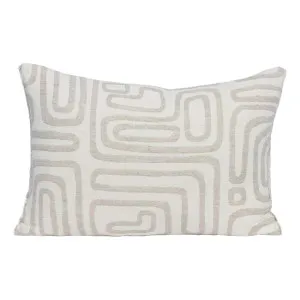 Wander Feather Fill Cushion 60x40cm in White / Natural by OZ Design, a Cushions, Decorative Pillows for sale on Style Sourcebook