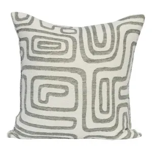 Wander Feather Fill Cushion 50x50cm in White / Pistachio by OZ Design, a Cushions, Decorative Pillows for sale on Style Sourcebook