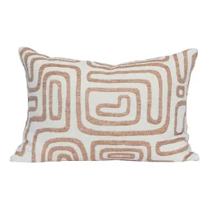 Wander Feather Fill Cushion 60x40cm in White / Nutmeg by OZ Design, a Cushions, Decorative Pillows for sale on Style Sourcebook