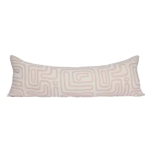 Wander Feather Fill Lumbar Cushion 120x40cm in White / Soft Musk by OZ Design, a Cushions, Decorative Pillows for sale on Style Sourcebook